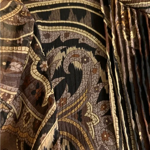 ETRO Paisley Print Dress In Black & Brown (Bag included)